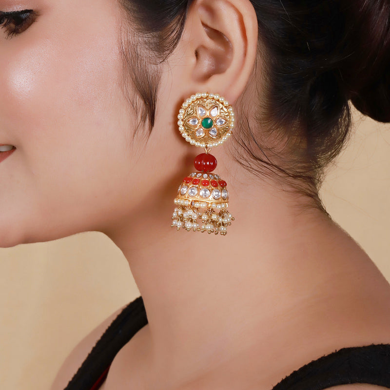 FLORAL JHUMKIS