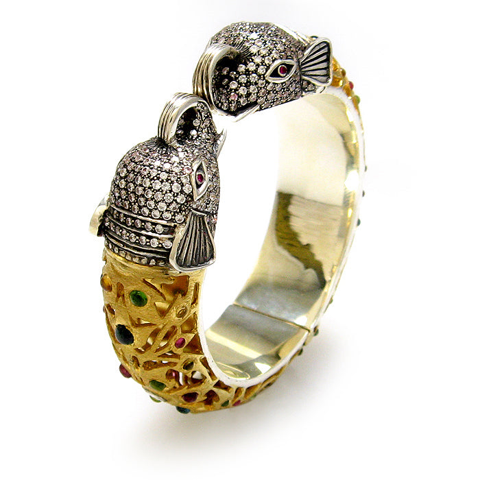 Royal Elephant Tourmaline  Bangle.