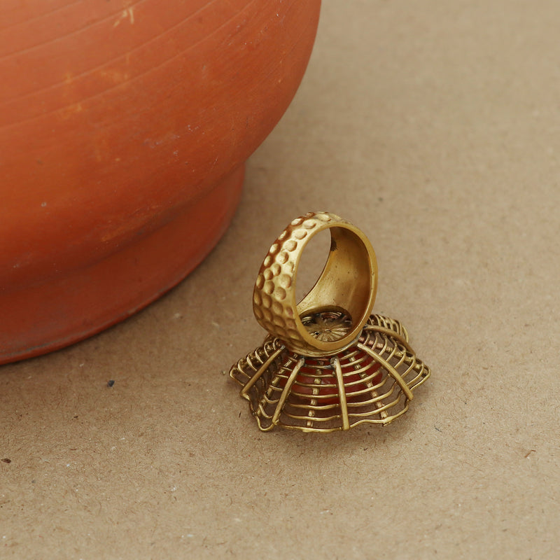 CARNELIAN WEB RING