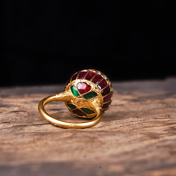 JODHPURI CALIBRE POLKI RING