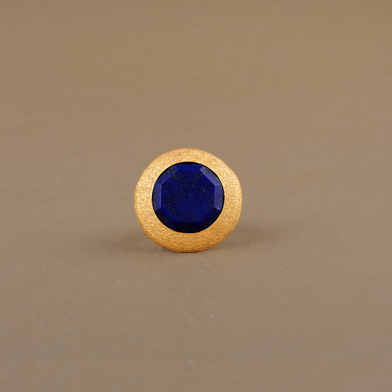 OCTAGONAL LAPIS RING