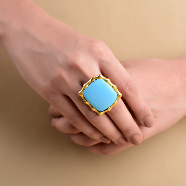 ORGANIC TURQUOISE RING