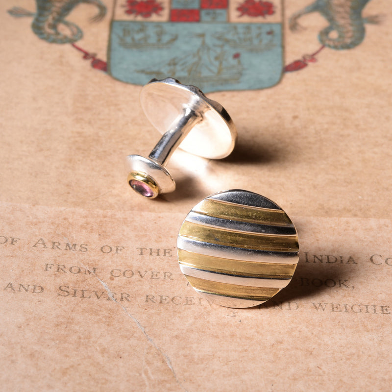 GORDON STRIPES CUFFLINK