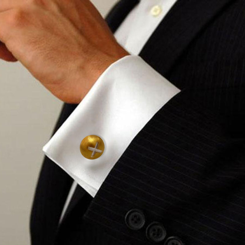 SEMISPHERE BUTTON CUFFLINK