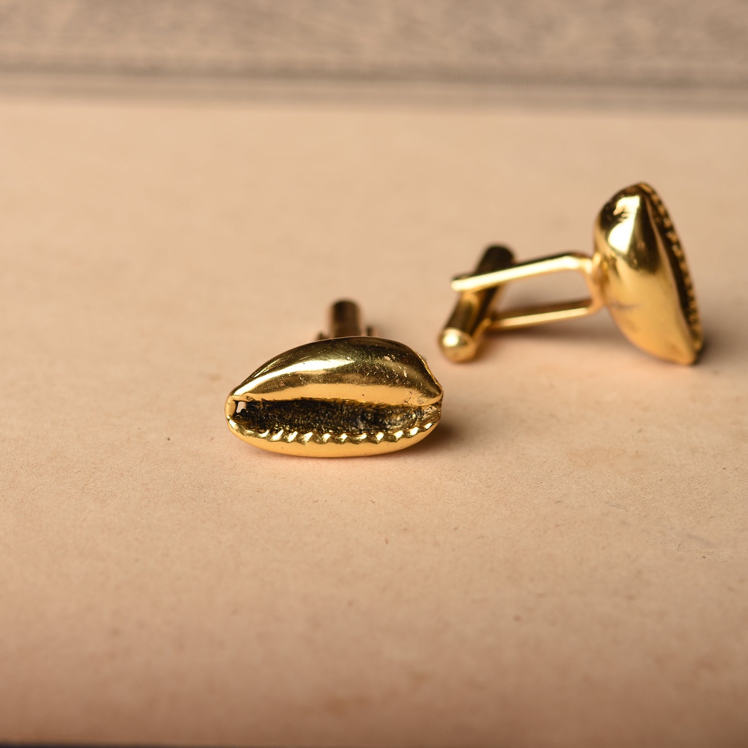 COWRI SHELL CUFFLINK – Symetree