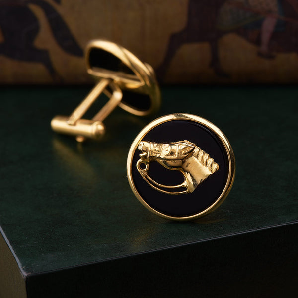 HORSE HEAD CUFFLINK