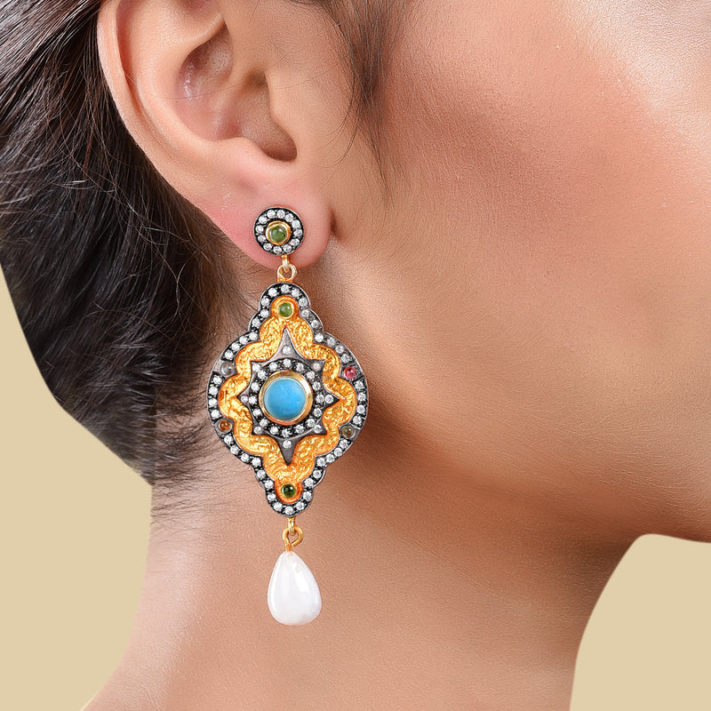 TRADITIONAL TOURMALINE EARRING