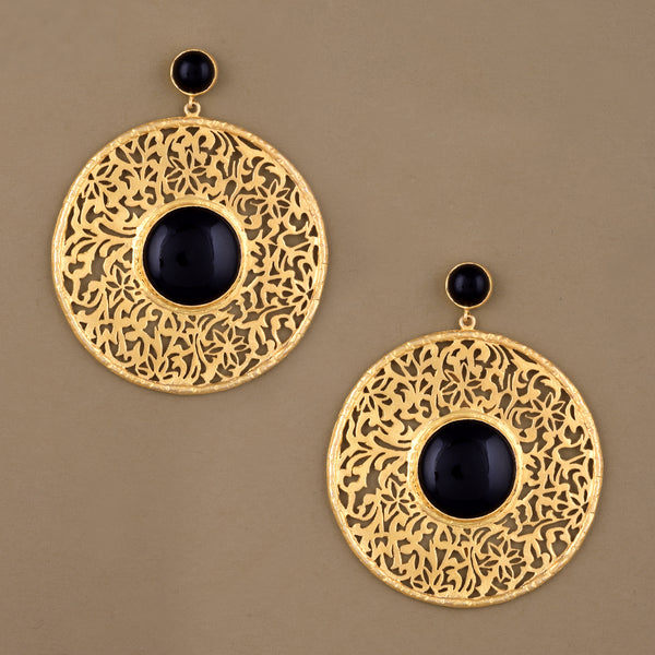 FILIGREE DISC EARRINGS