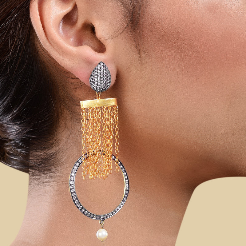 DROP RING EARRING