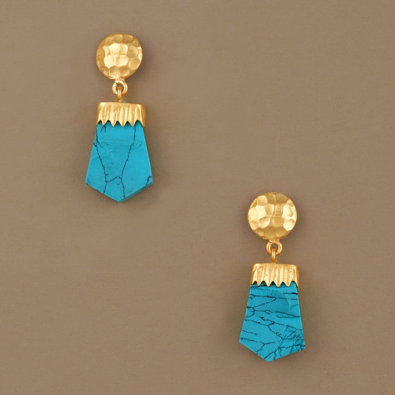 TURQUOISE ARROWHEAD EARRING