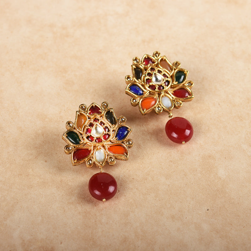 NAVRATNA EARRINGS