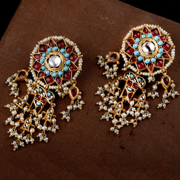 The Dual Layered Magar Earrings