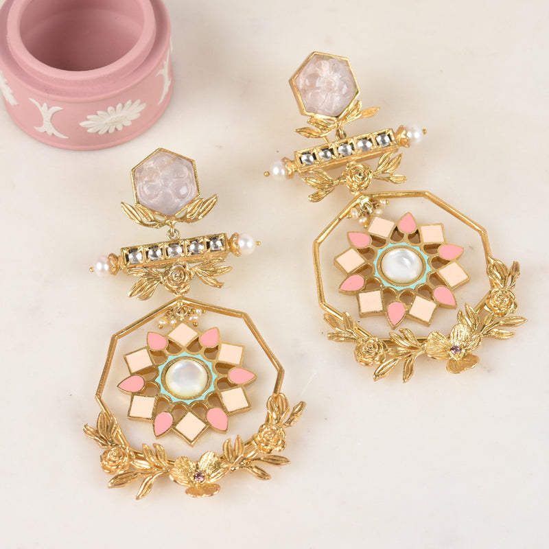 REGAL MEENA BLOOM DANGLERS