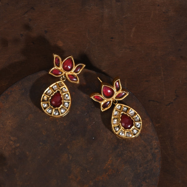 Crimson Drop earring