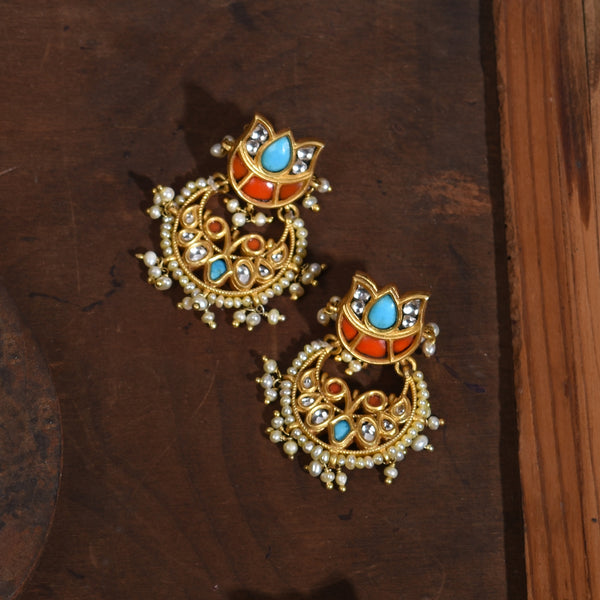 Rangdar Kashmiri Jhumkis