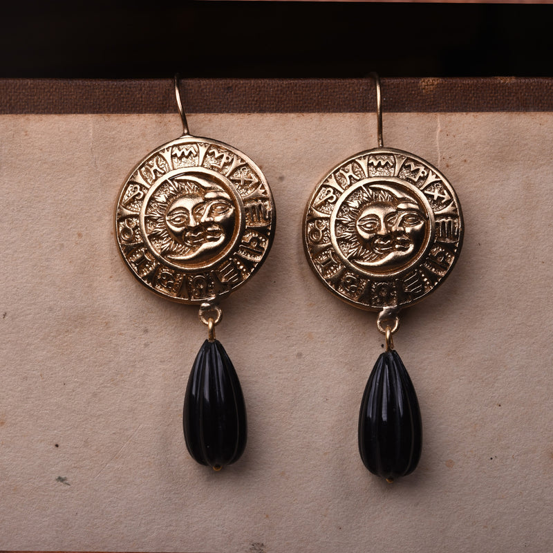 SUN MOON CELESTIAL CHARM EARRINGS