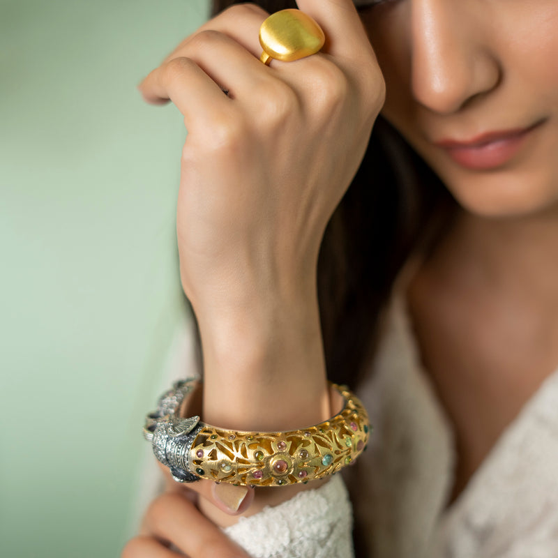 Royal Elephant Tourmaline  Bangle.