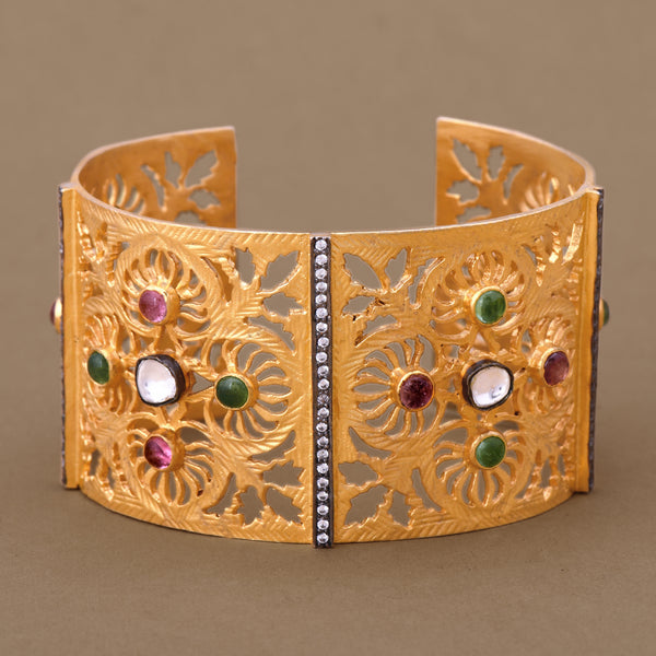 HAND CHISELED FILIGREE CUFF