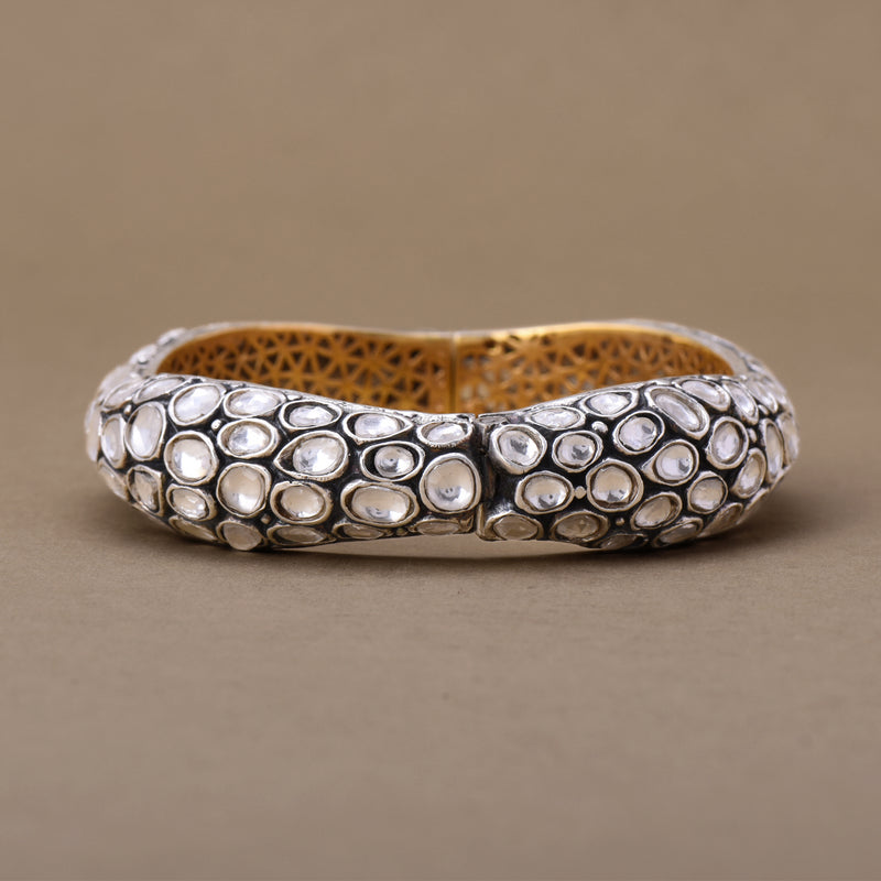 POLKI STUDDED ORGANIC BANGLE