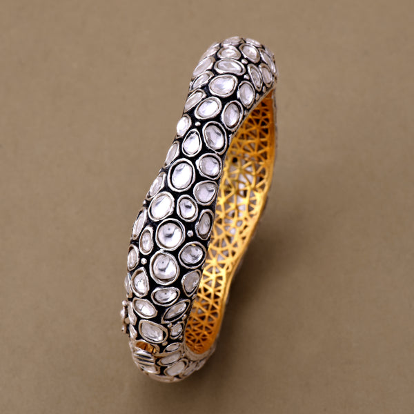 POLKI STUDDED ORGANIC BANGLE