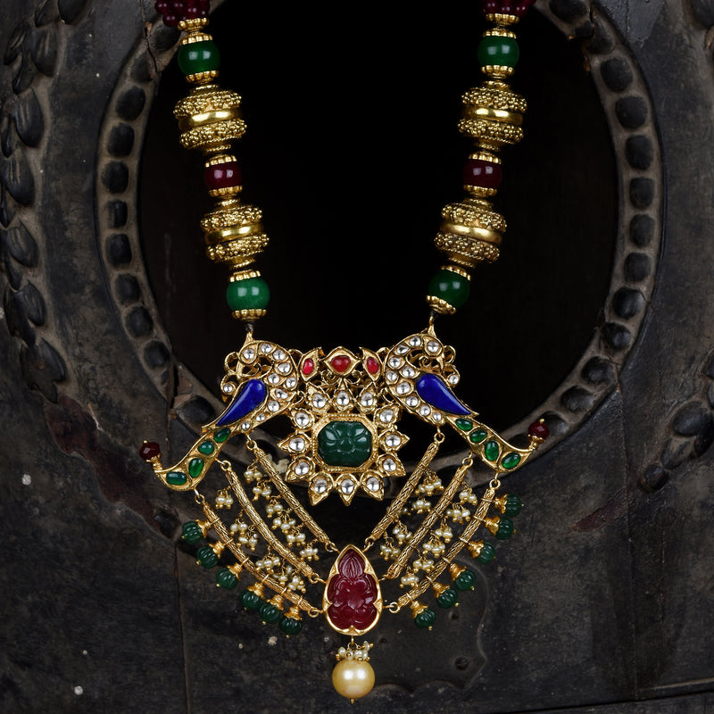 THE PEACOCK PARADISE NECKLACE