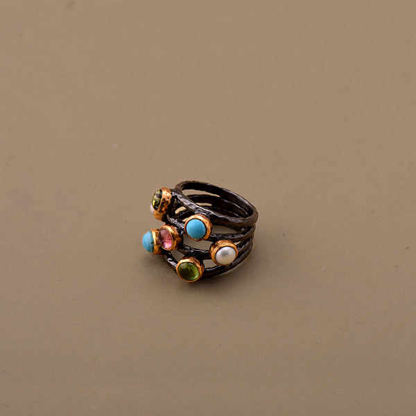 ORGANIC TWO-TONED MULTI-RING