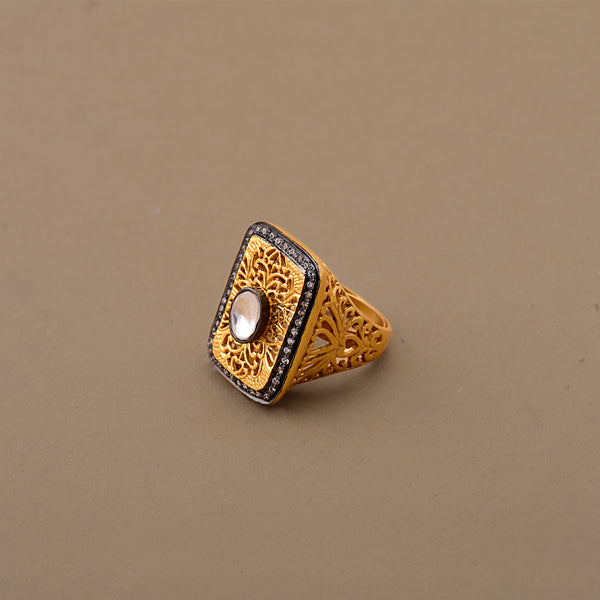 FILIGREE RECTANGLE RING