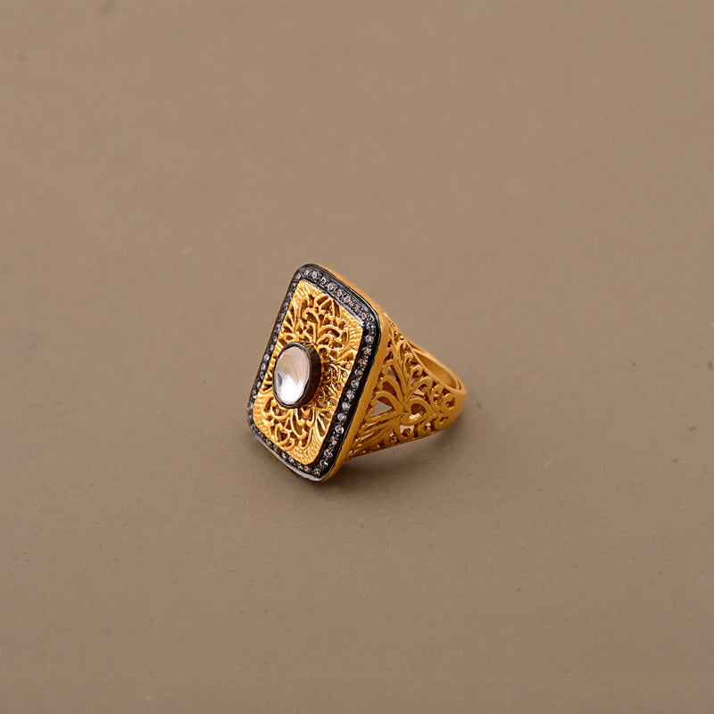 FILIGREE RECTANGLE RING