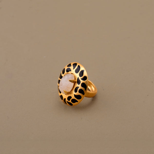 ENAMELLED DISC RING