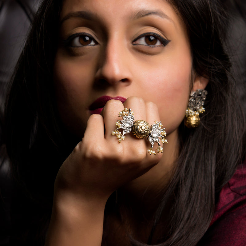 GILDED DOME AND LOTUS RING