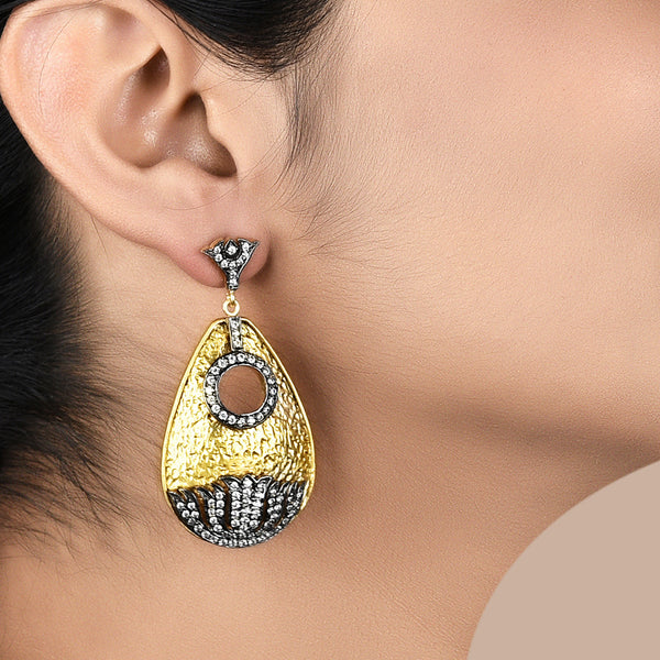 Lotus Teardrop earrings