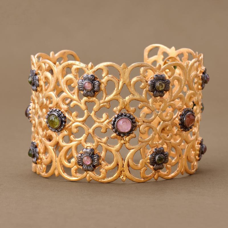 GILDED LACE TOURMALINE CUFF