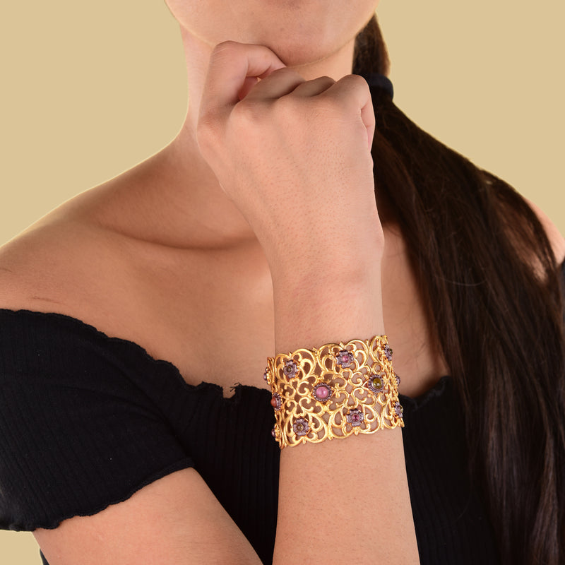 GILDED LACE TOURMALINE CUFF