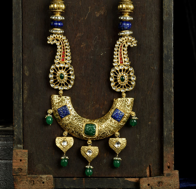 MUGHAL GOLDEN GILD KILANGI NECKLACE