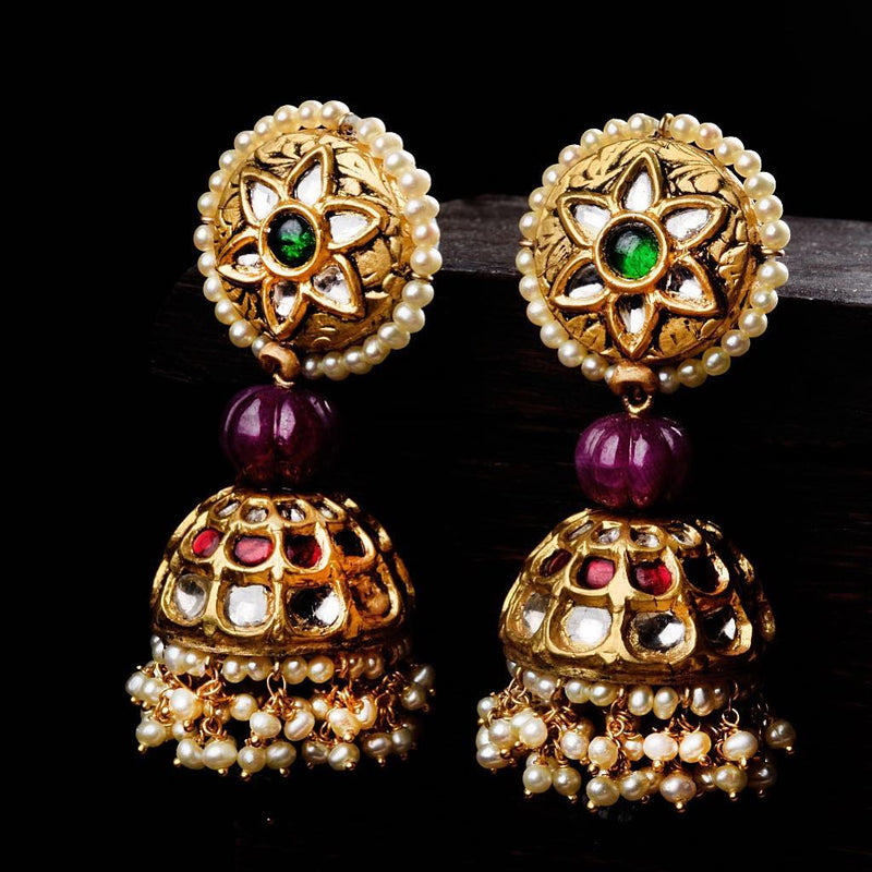 FLORAL JHUMKIS