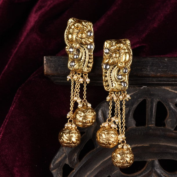 THE TEMPLE PEACOCK EARRINGS